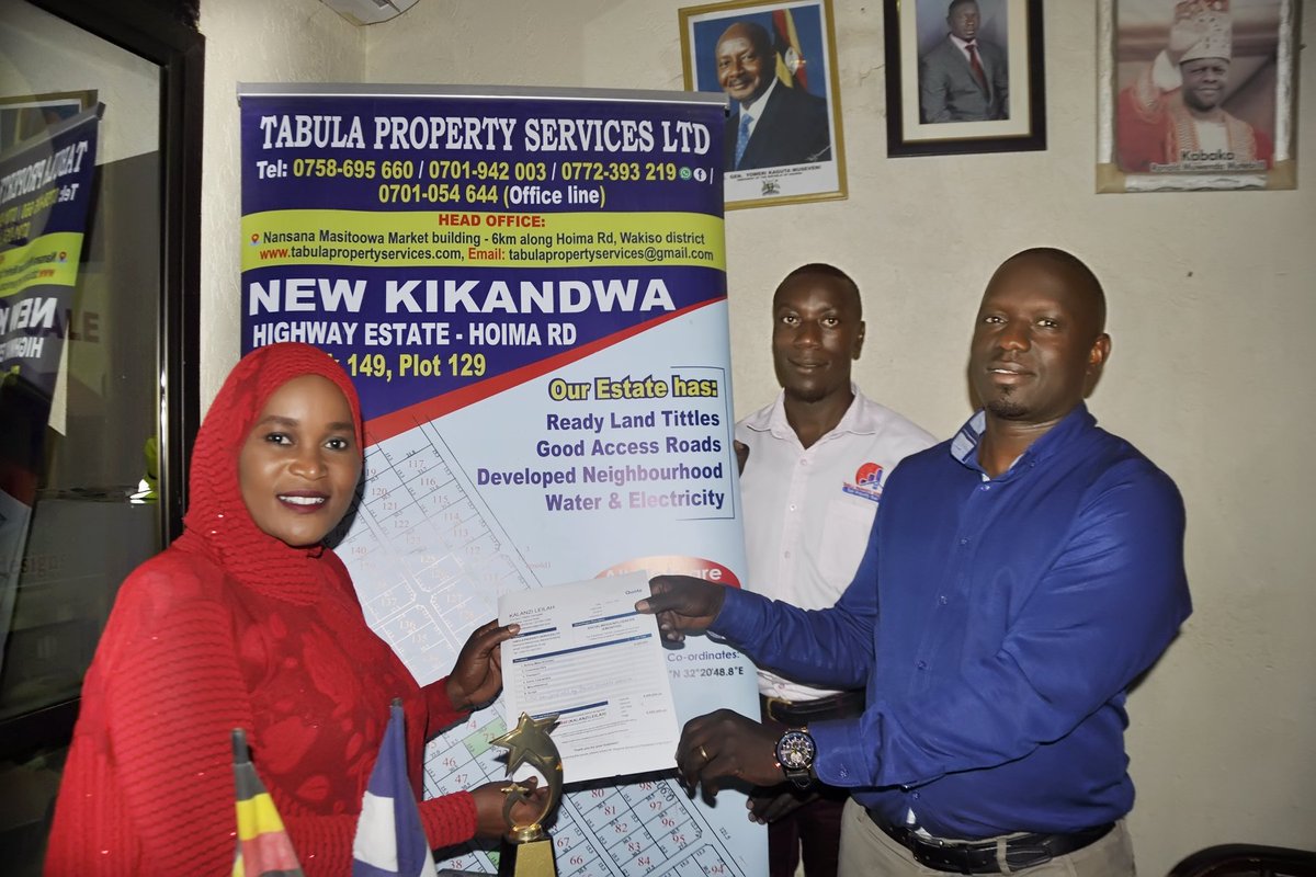 TabulaProperty's tweet photo. #ANNOUNCEMENT 
We are happy to announce that Mrs. @Kachapizo1 is now part of us. Her duty as of now till further notice is Continuing to cement our legacy as the BEST REAL ESTATE COMPANY IN THE COUNTRY 🇺🇬

WELCOME TO THE WINNING TEAM 👏
🌐 https://t.co/SPRwaQzb5Z https://t.co/4ojACP9ZHi