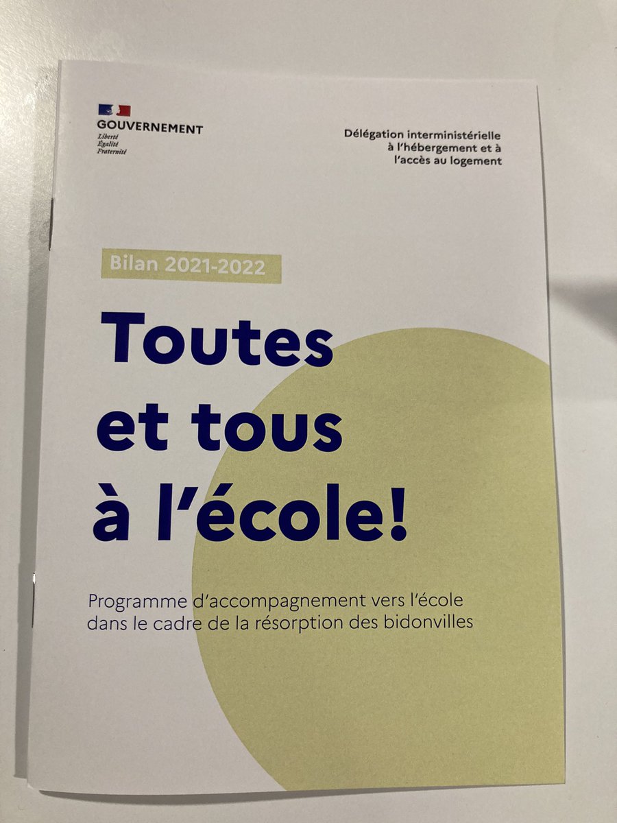 Ouverture de l’atelier Toutes et tous à l école piloté par la #dihal avec <a href="/OlivierKlein93/">Olivier Klein</a> pour faire le point avec <a href="/sylv1mathieu/">Sylvain Mathieu</a> <a href="/ManuelDemougeot/">Manuel Demougeot</a> et les parties prenantes sur le programme de médiation scolaire pour les enfants vivant en bidonvilles #education #scolarisation