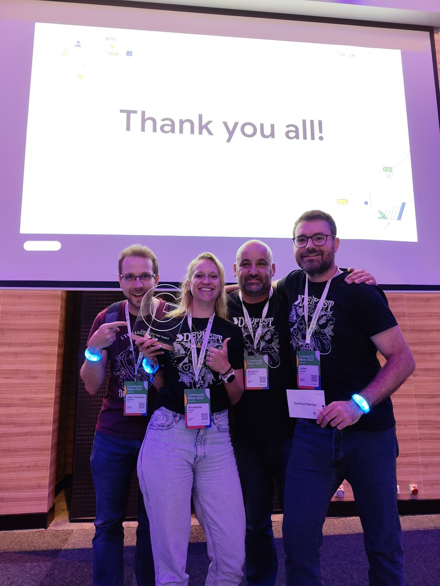 Annabelle KOSTΞR (@annabellekoster) on Twitter photo So many people, meetings, discoveries and fun at #googleioconnect Amsterdam 🤩
Thank you @GoogleDevEurope for the 2 days with the communities and the <a href="/devfestnantes/">Devfest Nantes</a> AWARD. It was incredible!
See you next Year 🤩
<a href="/gdgnantes/">GDG Nantes</a> So many people, meetings, discoveries and fun at #googleioconnect Amsterdam 🤩
Thank you @GoogleDevEurope for the 2 days with the communities and the <a href="/devfestnantes/">Devfest Nantes</a> AWARD. It was incredible!
See you next Year 🤩
<a href="/gdgnantes/">GDG Nantes</a>