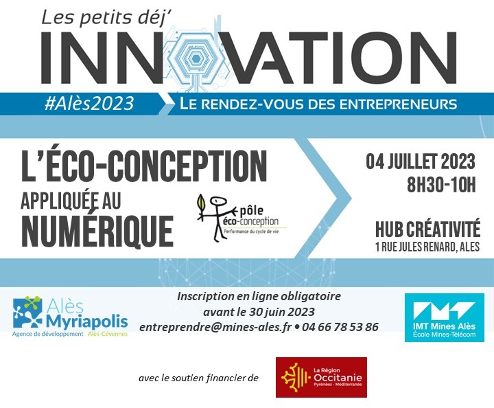 À l'occasion du petit déj de l'innovation du 4 juillet à 8h30 au Hub créativité, le Pôle Eco-conception vous expliquera comment réduire vos impacts liés au #numérique. ☕️💻
Inscription en ligne : ↪️forms.gle/6cFUrqk6QxGwoR…