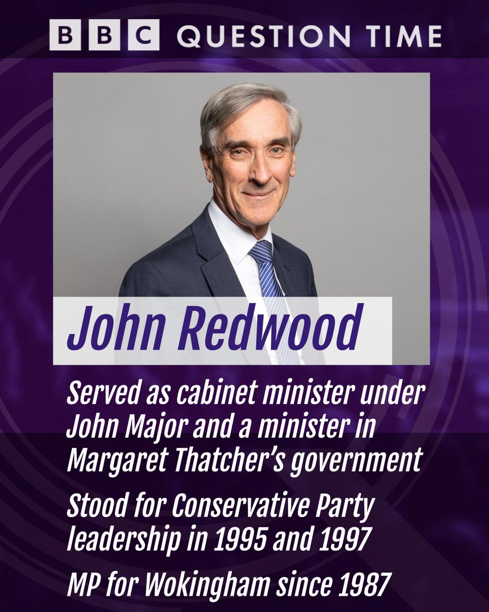 The Conservatives' @johnredwood will be on the panel #bbcqt