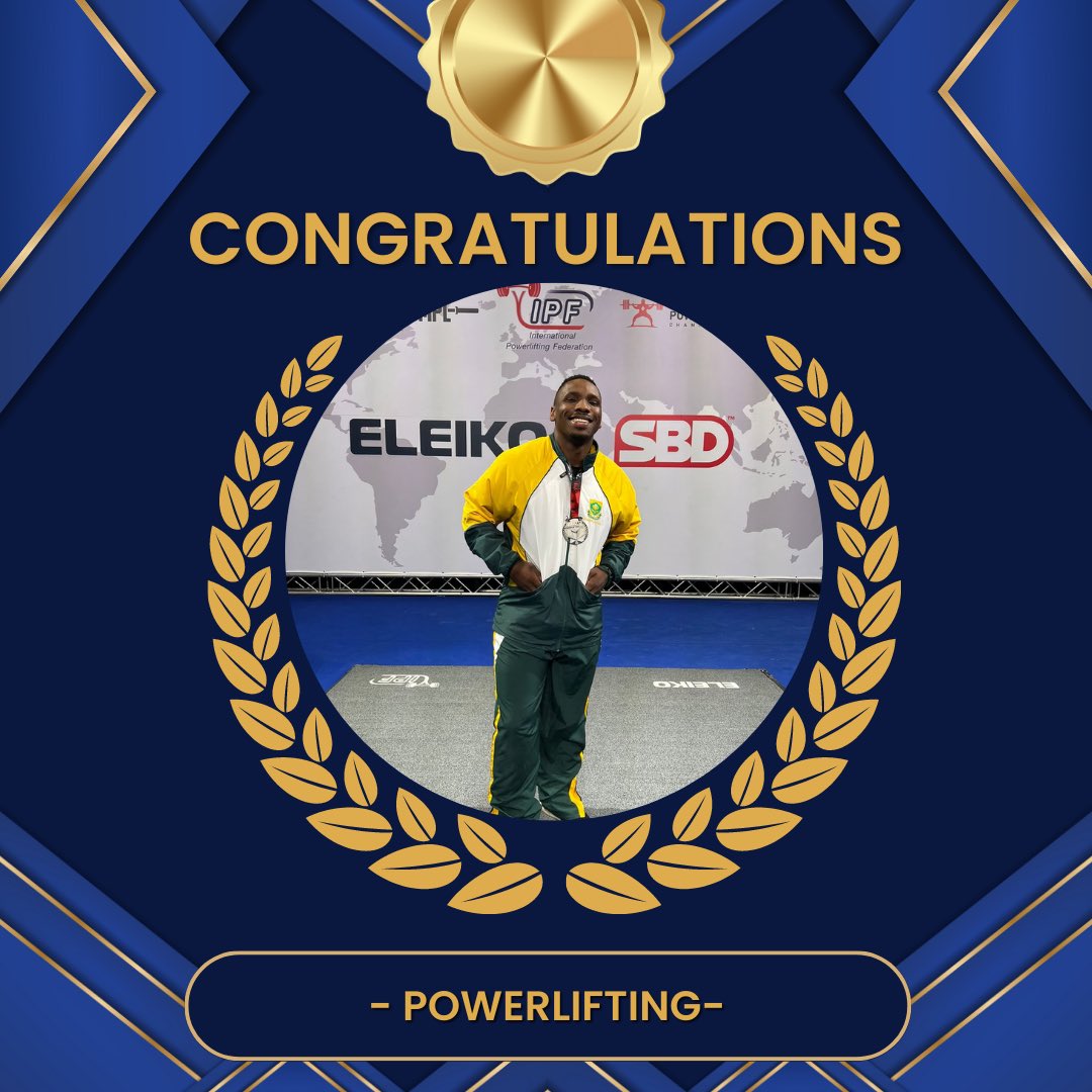 Congratulations to our Managing Director for participating at the IPF world championships in Malta! 

#powerlifting #ipfpowerlifting #champion #southafrica #congratulations #ipf #Malta