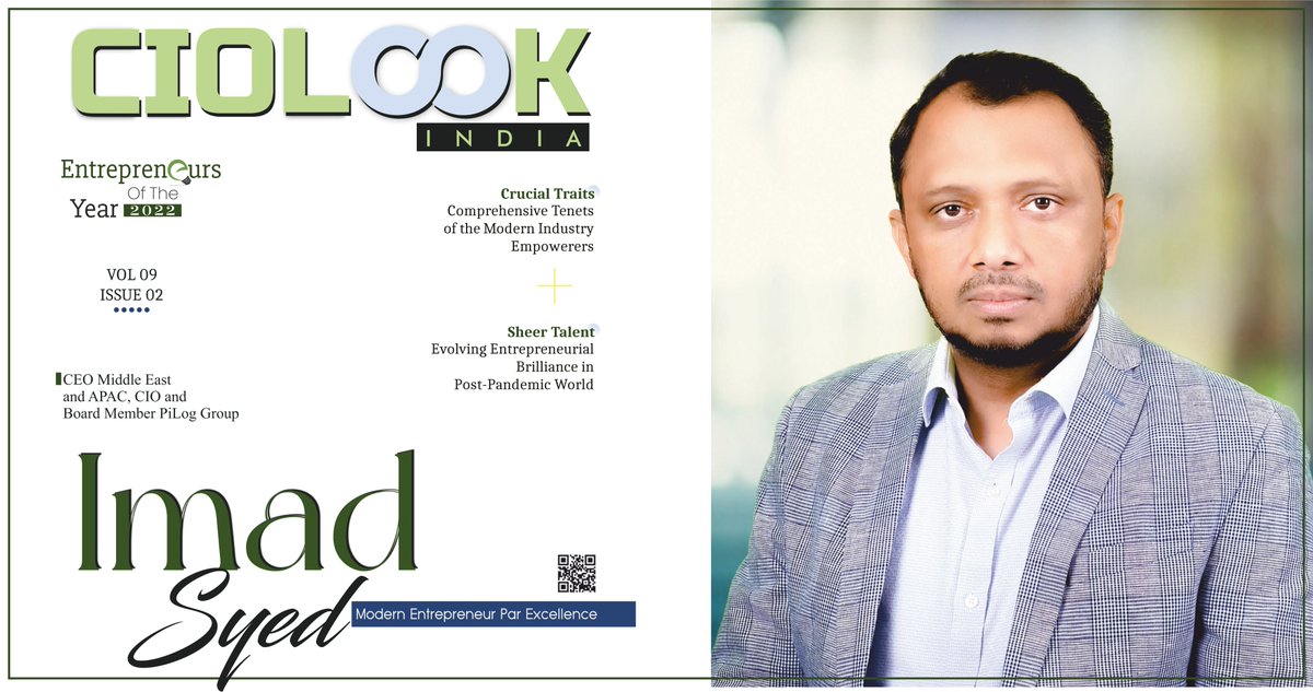 CIOLookmedia's tweet image. &quot;Entrepreneurs Of The Year 2022,&quot; features #ImadSyed, CEO Middle East and APAC, CIO and Board member of #PiLogGroup, for creating simple yet powerful policies for data governance, management, transformation.

 bit.ly/3r0IT7C

#data #management #management #ceo