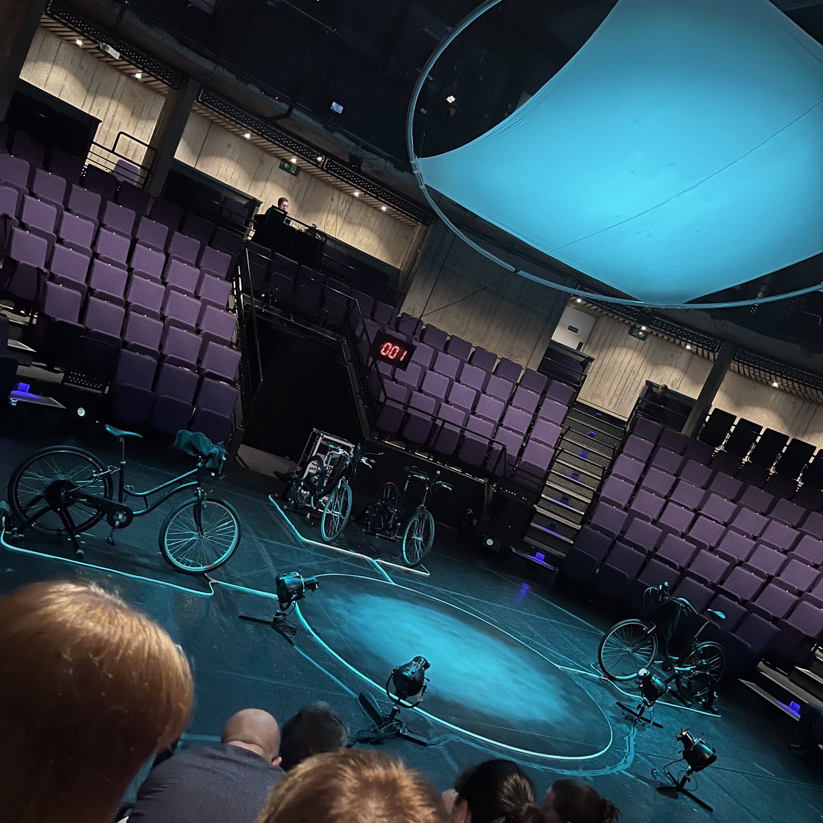 Great to get out to <a href="/NewVicTheatre/">New Vic Theatre</a> last night and see their new production, ‘A Play for the Living in the Time of Extinction’. All powered by bikes this one woman performance discusses climate change, extinction and our place and responsibility in relation to it.