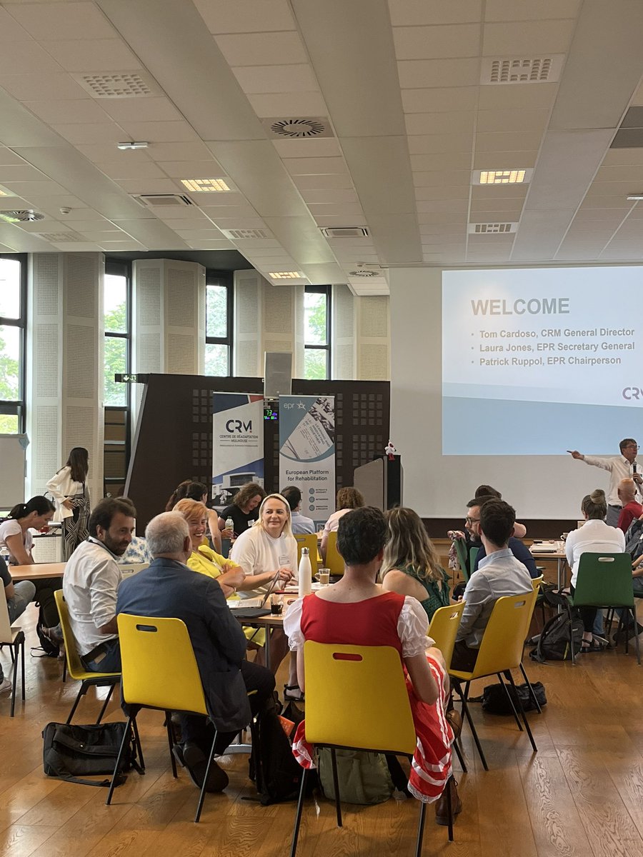 #EPR30Years is happening! Our Annual Conference in Mulhouse hosted by one of our founding members <a href="/CRMulhouse/">CRM : Centre de Réadaptation de Mulhouse</a> just started. A day and a half to exchange on ideas, practices to develop sustainable services to pwd!