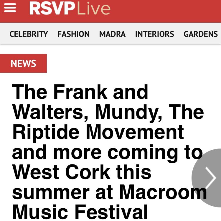 Only 1 day to go!

Thank you <a href="/hotpress/">Hot Press</a>, <a href="/IEArtsCulture/">Irish Examiner Arts & Culture</a>, <a href="/Corkman_ie/">The Corkman</a>, <a href="/IMROireland/">IMRO</a>, <a href="/corkbeo/">Cork Beo</a> and RSpV Magazine for the continued support 🙌