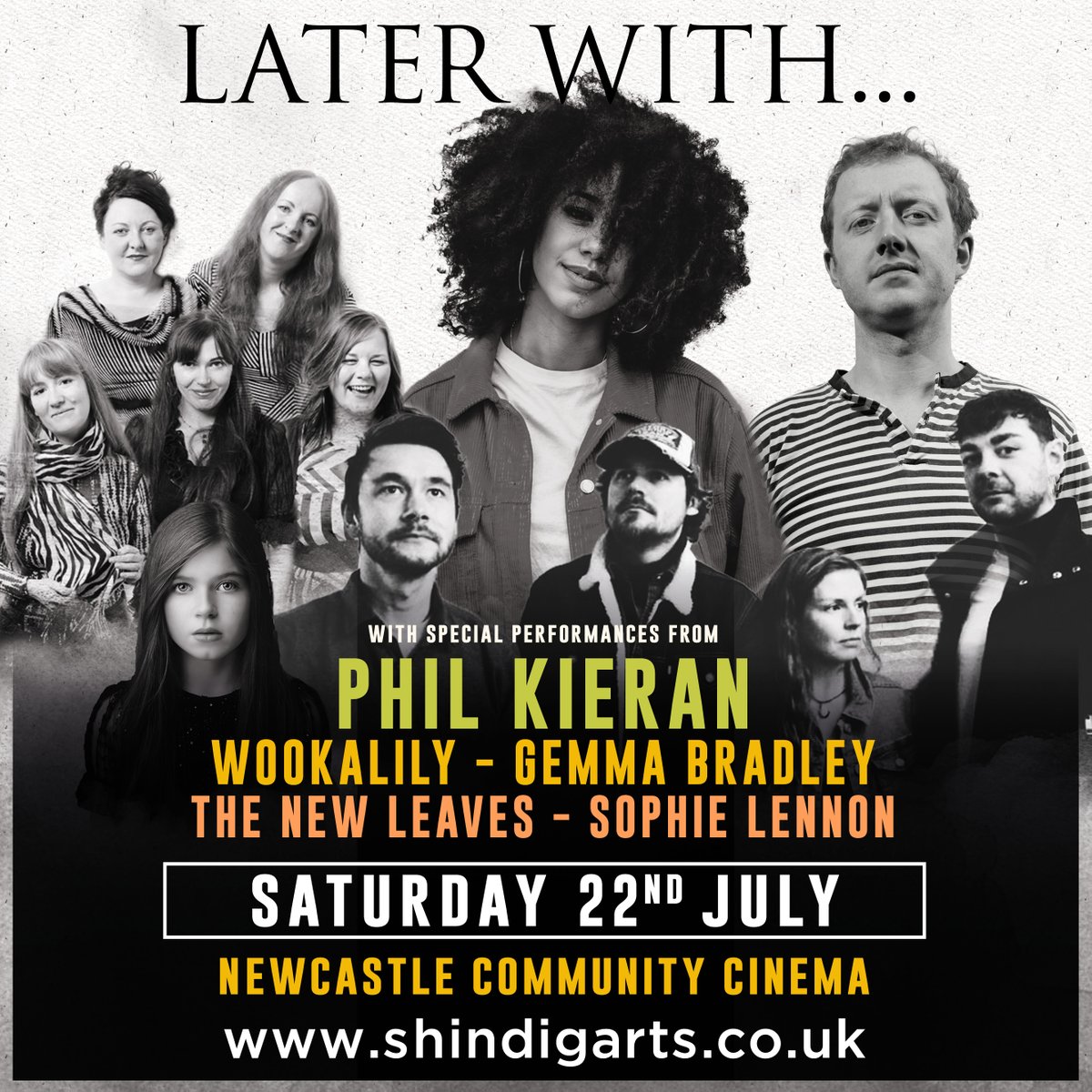I’ll be performing tracks from my new album ‘The Strand Cinema’ at this. It’s an intimate live performance music show featuring an eclectic mix of musical artists 
I’ll be joined with @Gemma_Bradley_ , @Wookalily , The New Leaves & Sophie Lennon...  newcastlecinema.org