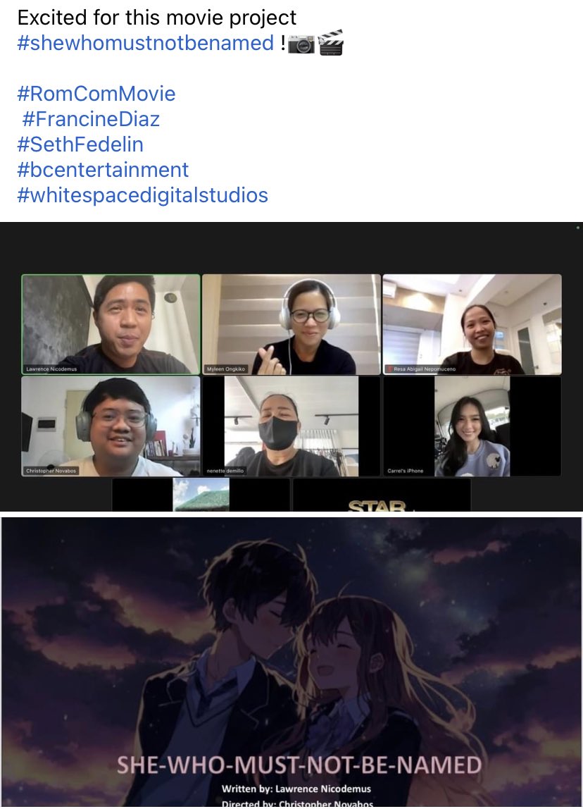 envyelora's tweet photo. #SheWhoMustNotBeNamed A #FranSeth movie 🎬 soon! 💙 https://t.co/qQAbKZLX8n