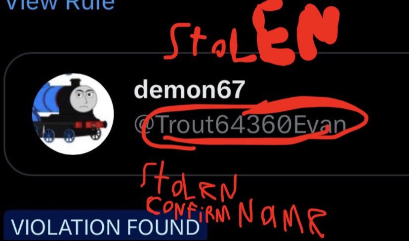 RichardRob60471's tweet photo. @TopGMike I Have To Tell You this. That. This Retarf. @Trainboy3438743. Is not me. Don’t Mistake Me as Him. We’re Not even Twins. My age is 17. And his Age is 13. And plus. On @Trout64360Evan I Stole His confirm name https://t.co/gN5JZIdQxN