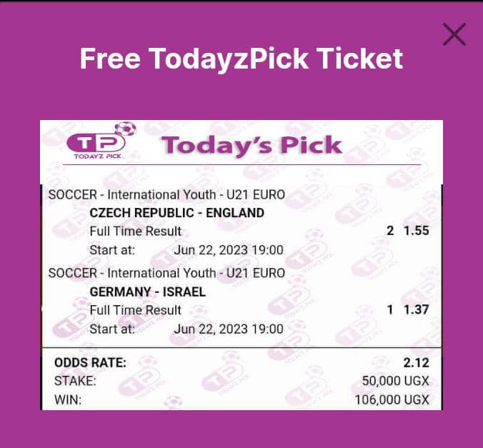 Todayz_Pick's tweet photo. TOTAL ODD: 2.12

Stake:     50,000 UGX
WIN:       106,000 UGX

80% TRUSTED...........

These International Youth might give (U21) might give us some Money 💰...

 "Twagala Ekintu Kimu Sente" https://t.co/KUlyCLBvkP