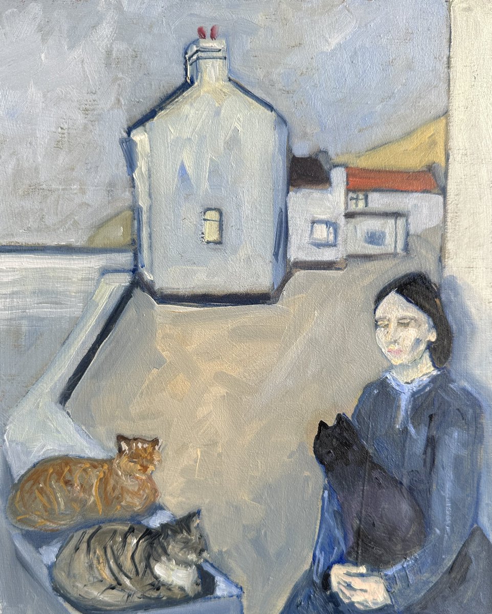 #GwenJohn down at #TheCod #famous #artists visit #Staithes #series #painting