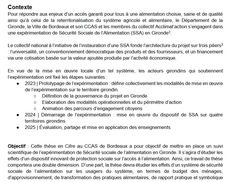 antoine_abdr's tweet photo. 📢 Offre de contrat doctoral (Cifre): Expérimenter la Sécurité sociale de l'alimentation.

Thèse encadrée par Sylvain Bordiec et moi-même.
Accueil Cifre: CCAS de la Ville de Bordeaux

Dossier de candidature à envoyer pour le 13 juillet 2023:

https://t.co/fWgyuzlxt3 https://t.co/akbqAFYkYm