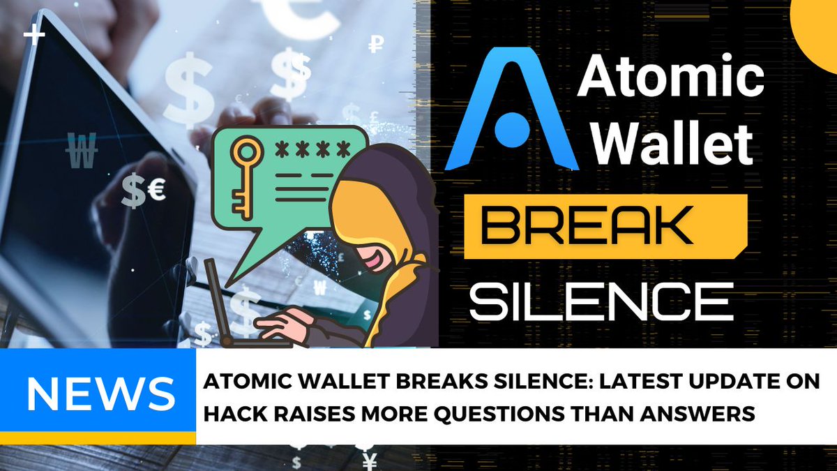 blockza_io's tweet image. 📢 Breaking News! More questions arise from the recent hack in the @AtomicWallet. Stay informed about the latest updates and developments regarding this incident. 🔒
🔗 Read the full article: nftstudio24.com/atomic-wallet-…

#AtomicWallet #HackUpdate #Cybersecurity #StayInformed