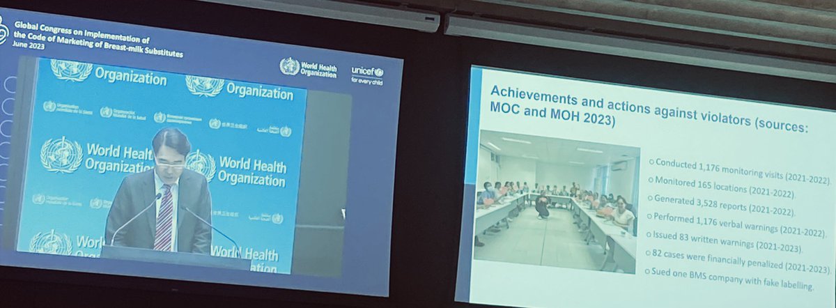 Cambodia shared a great country example to monitor the Code !