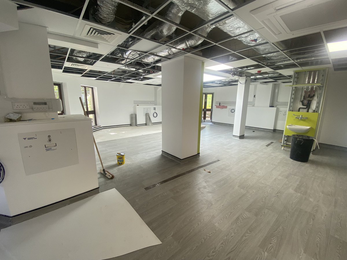 The young adults area in our new dialysis unit at Mile End Hospital, thanks to <a href="/Barts_Charity/">Barts Charity</a> 
It’s looking amazing! Only 5 weeks until the construction phase is completed ☑️