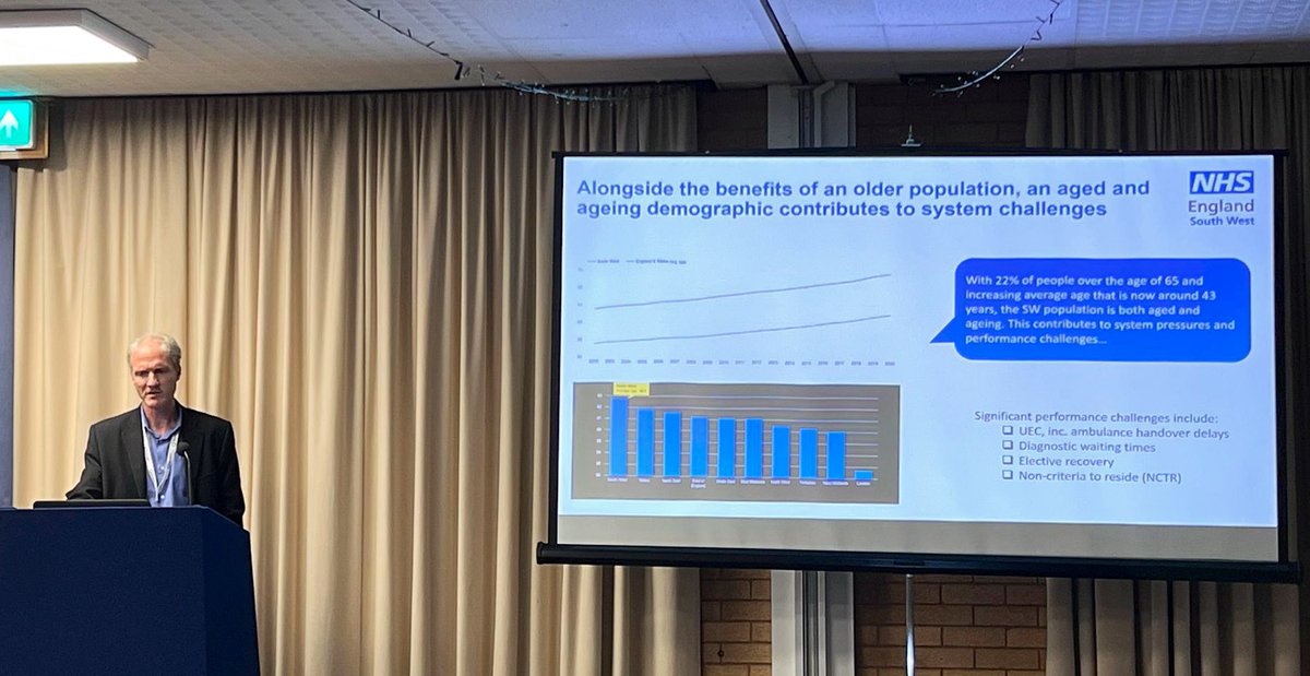 Dr Stephen Trowell is exploring the challenges facing us here in the south west in relation to the aging population, specifically those with long term conditions. #SWconnect23