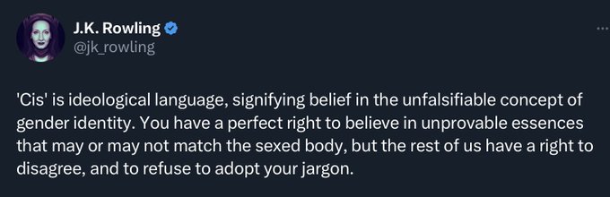 LivvieBrundle's tweet photo. I've gotta be straight with you; 😉 I don't see anything wrong with this. The woman speaks the truth, as always. All you getting butt-hurt about her 'denying'  you exist; she's not. You're just being paranoid as usual.  #istandwithjkrowling #imstraight #notcis #cisgender #trans https://t.co/OEmGXqG3zM