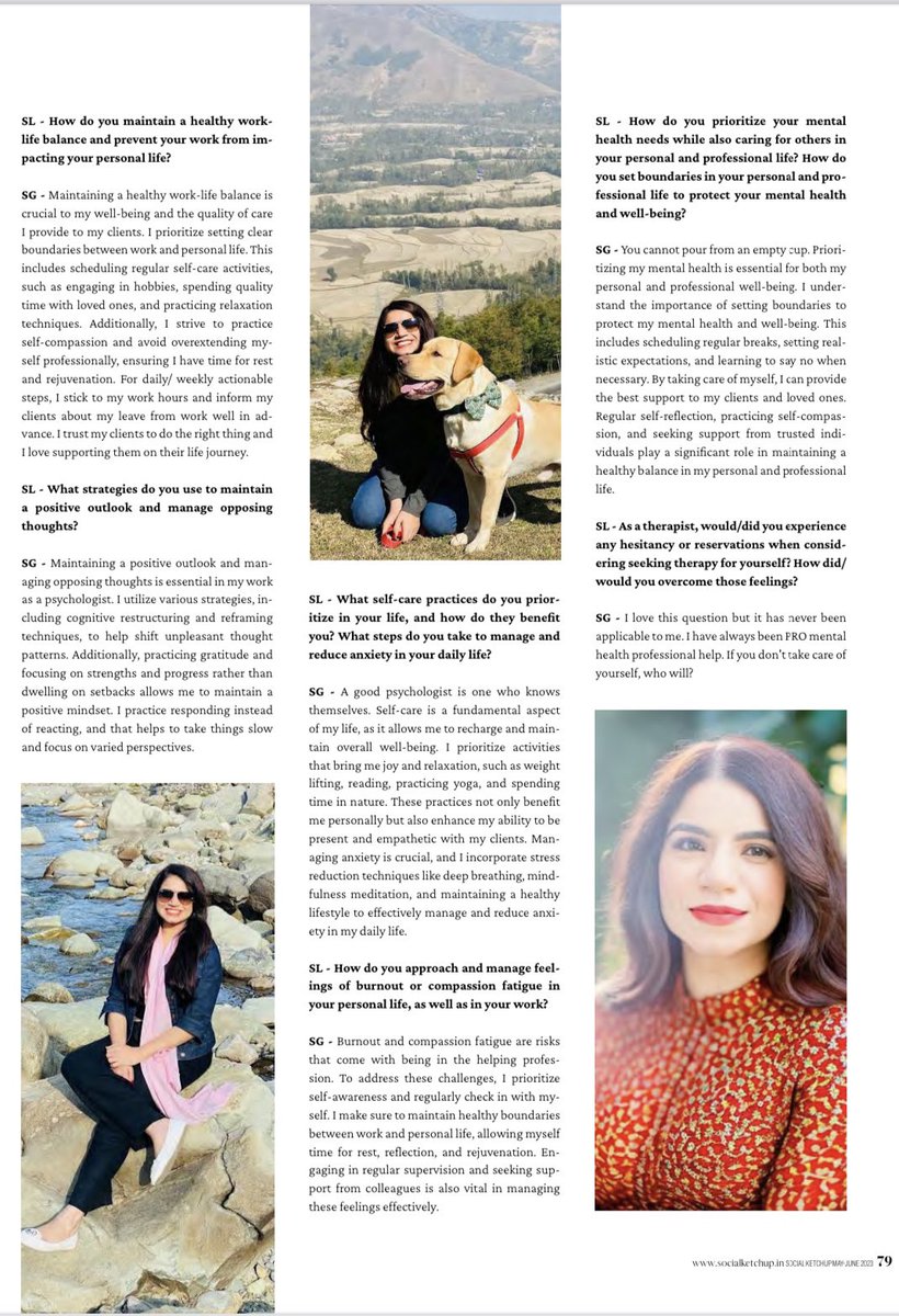 So grateful & excited to be featured by @social_ketchup !!!

Thanks @ShachiLavingia , @DigitalChhokri and team. 

Find me on Page 78 & 79- socialketchup.in/KetchupMagazin…

#MentalHealth #mentalhealthawarenessmonth #therapywithshaurya #shauryagahlawat #psychologist #therapist