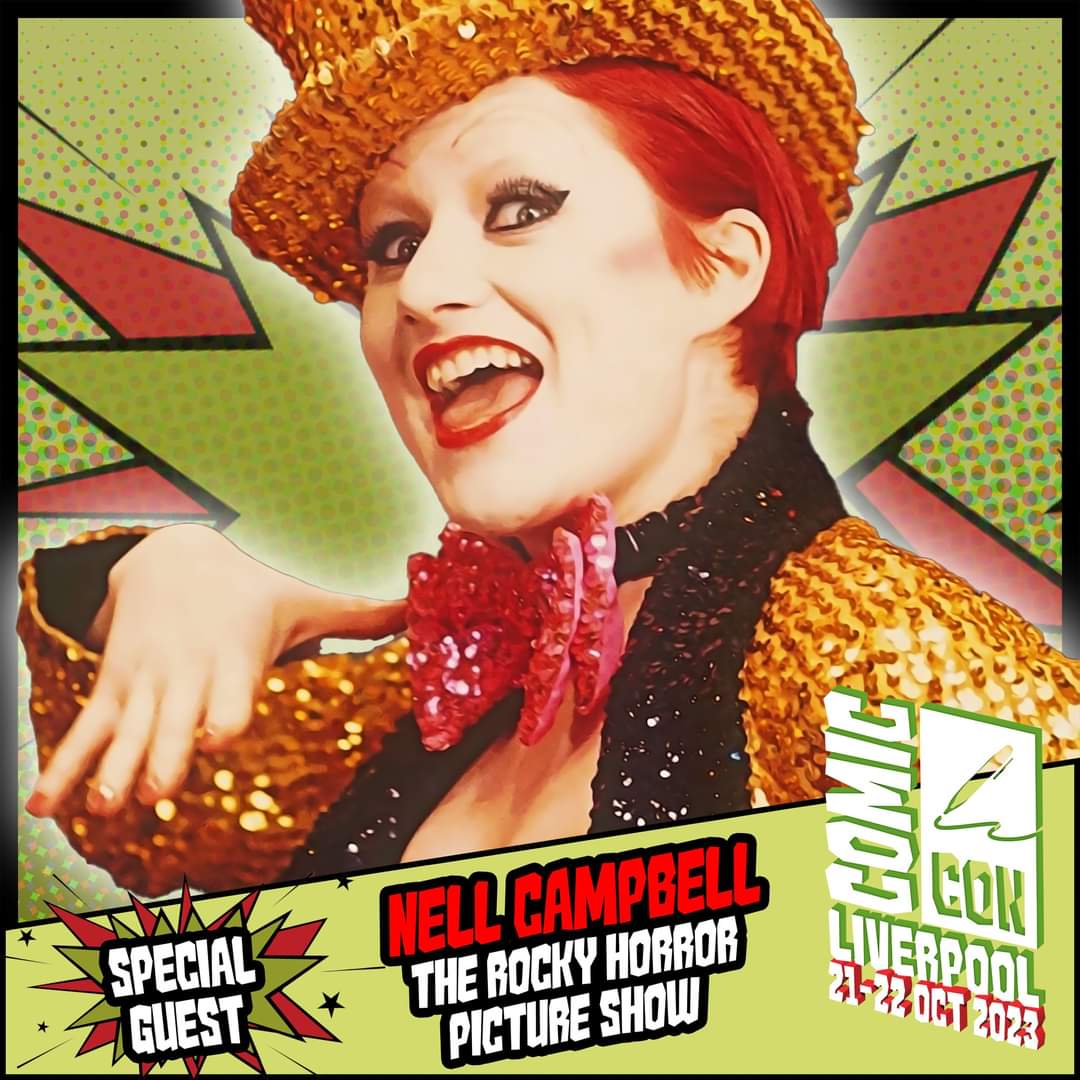 The wonderful #NellCampbell of #TheRockyHorrorPictureShow will be with us for #ComicConLiverpool 

Tickets available here -

comicconventionliverpool.co.uk

#RockyHorrorPictureShow #ComicCon #Liverpool