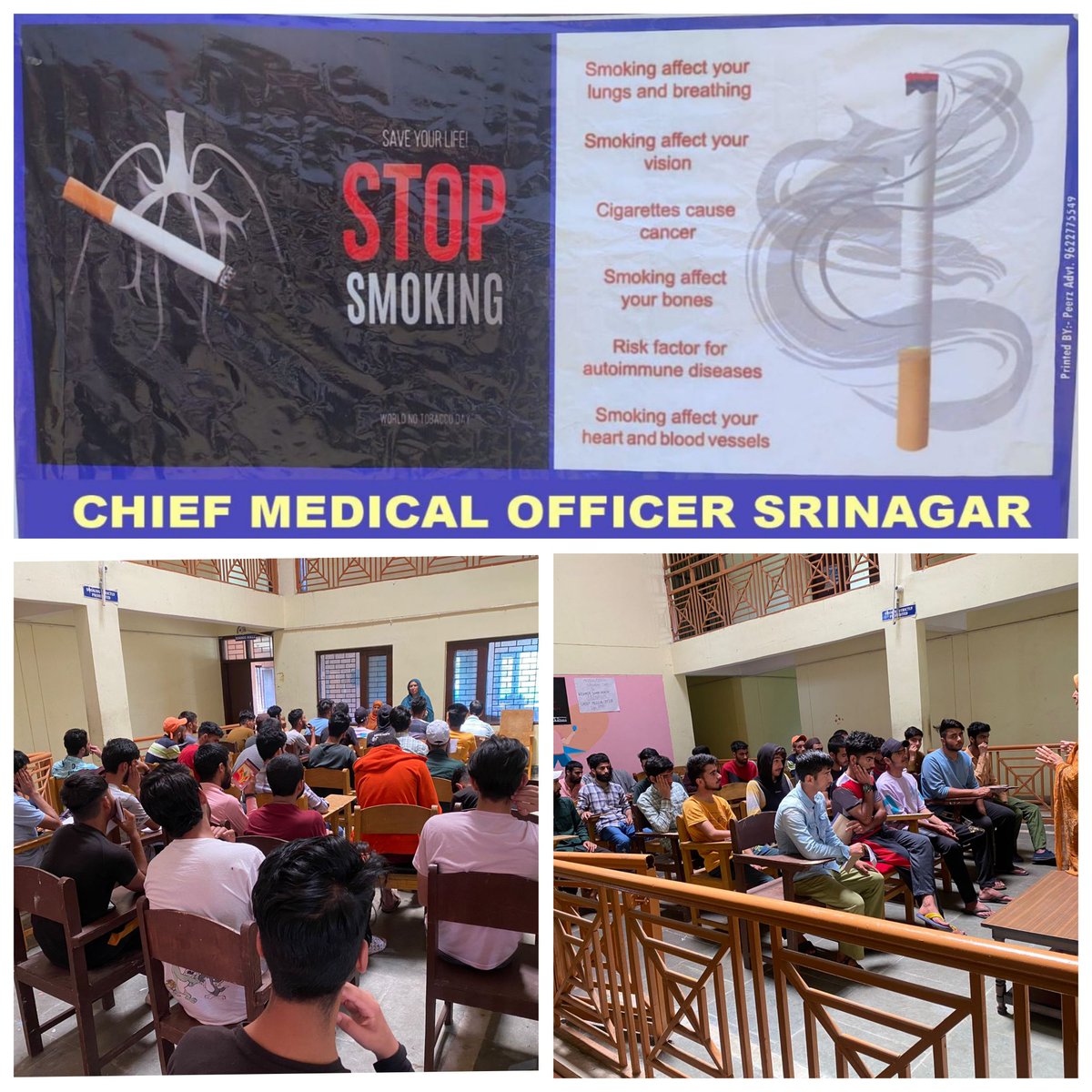 NpcdcsSrinagar's tweet photo. Anti Tabacoo &amp; Drug Abuse Awareness COUNSELING  of inmates at Juvenile Home harwan by School Health Team Chief Medical Officer Sgr. (DhsK)
@diprjk 
@NHMJK5 
@srinagaradmin 
@AsadamAijaz 
@iasbhupinder 
@DHSKashmir https://t.co/EvXDcjcnbE