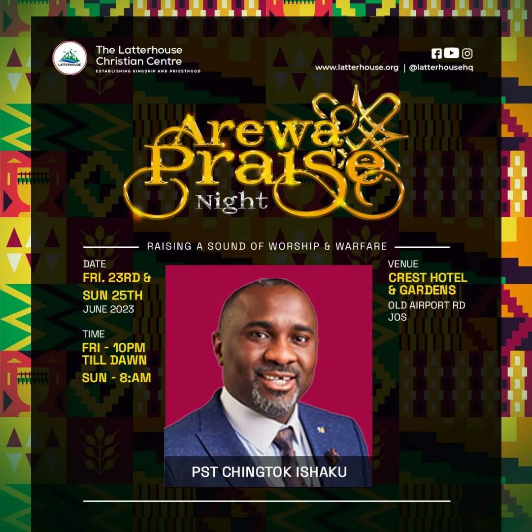 Happening this Sunday at the Latterhouse Christian Center.
Save the date

#ArewaPraise