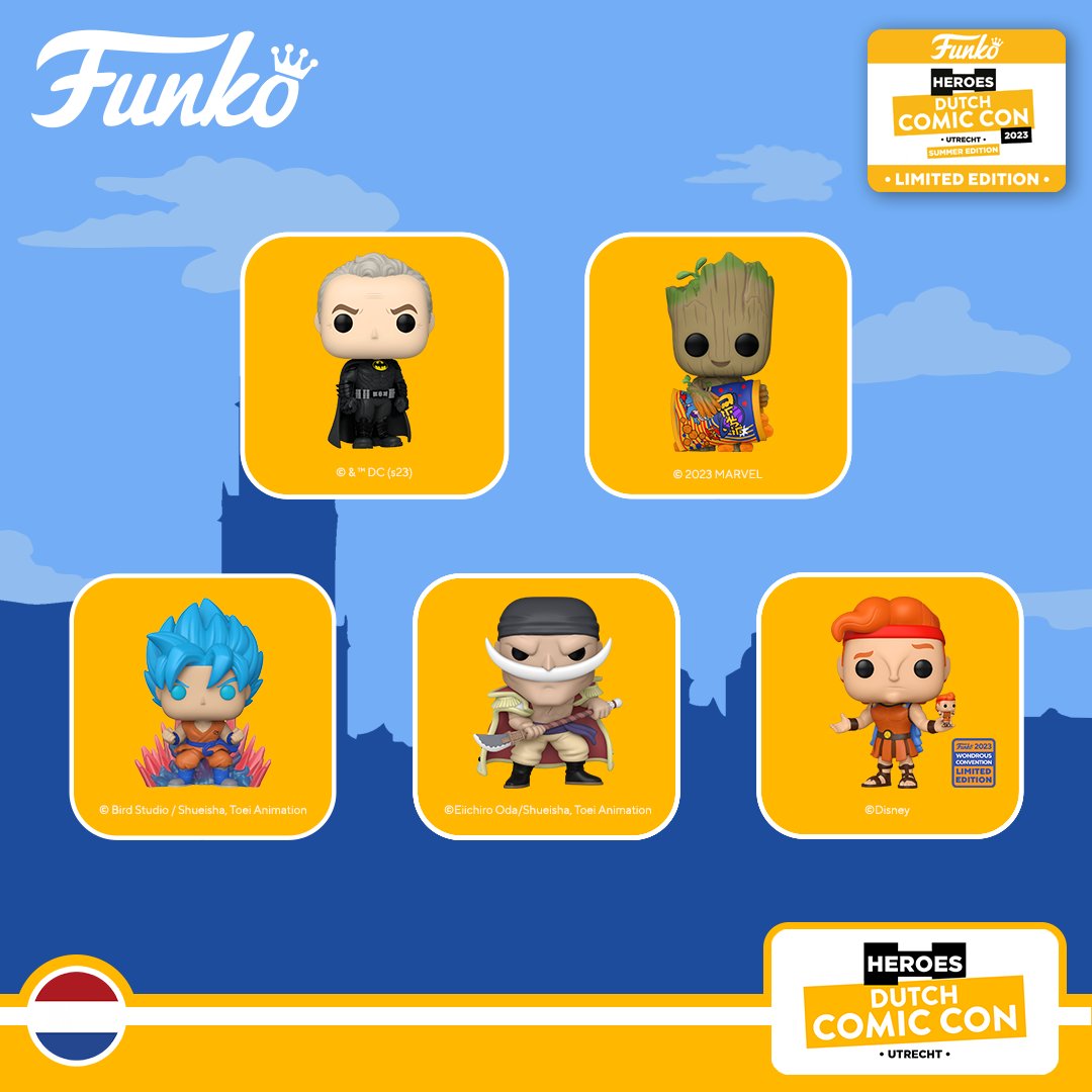 🇳🇱 Calling all funatics in the Netherlands!

We are partnering with Intertoys to attend Heroes Dutch Comic Con this weekend 🙌 Come see our booth (No. A1 - Jaarbeurs Utrecht, Experience Hall) and check out our exclusives!