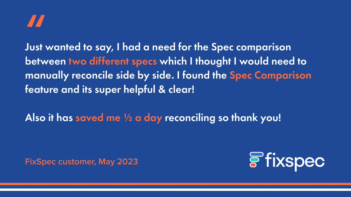 "It saved me half a day..."

Spec Comparison is just one of the powerful tools in our #API #spec #management solution.

- Create
- Edit
- Collaborate
- Clone
- Export

and of course Compare.

Find out more and request a demo today at: buff.ly/3pkN5OK