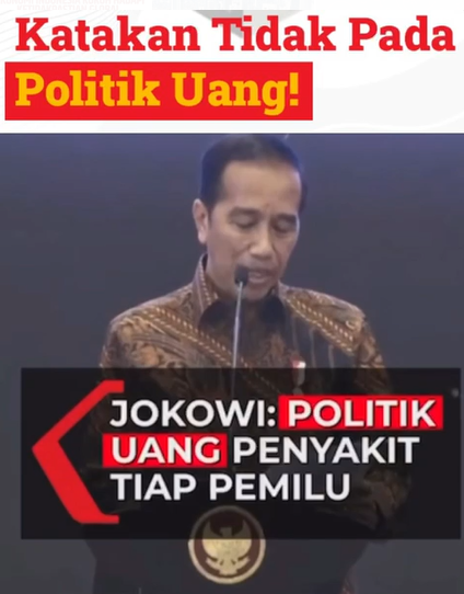 Kenyanur's tweet photo. Perorangan atau individu yang pada hari atau saat pemungutan suara sengaja melakukan politik uang dinyatakan sebagai tindak pidana dalam pemilihan umum (Pemilu) dan terancam hukuman penjara selama 3 tahun.
#dukungpemilu2024, #TolakPolitikUang,
#SukseskanPemilu2024 https://t.co/MT6eYiKjan