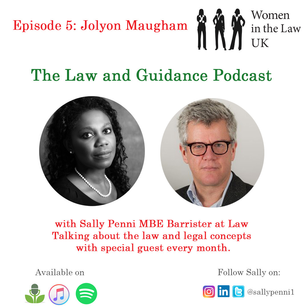 @sallypenni1 discusses the #law and #legalconcepts with Jolyon Maugham KC, a regular media contributor, in her latest #LawandGuidance #Podcast. Have you heard it yet? ow.ly/u15C30svP7s #SallyPenni #CriminalLaw #Barrister #education #learning #lawfirms #kc #GoodLawProject