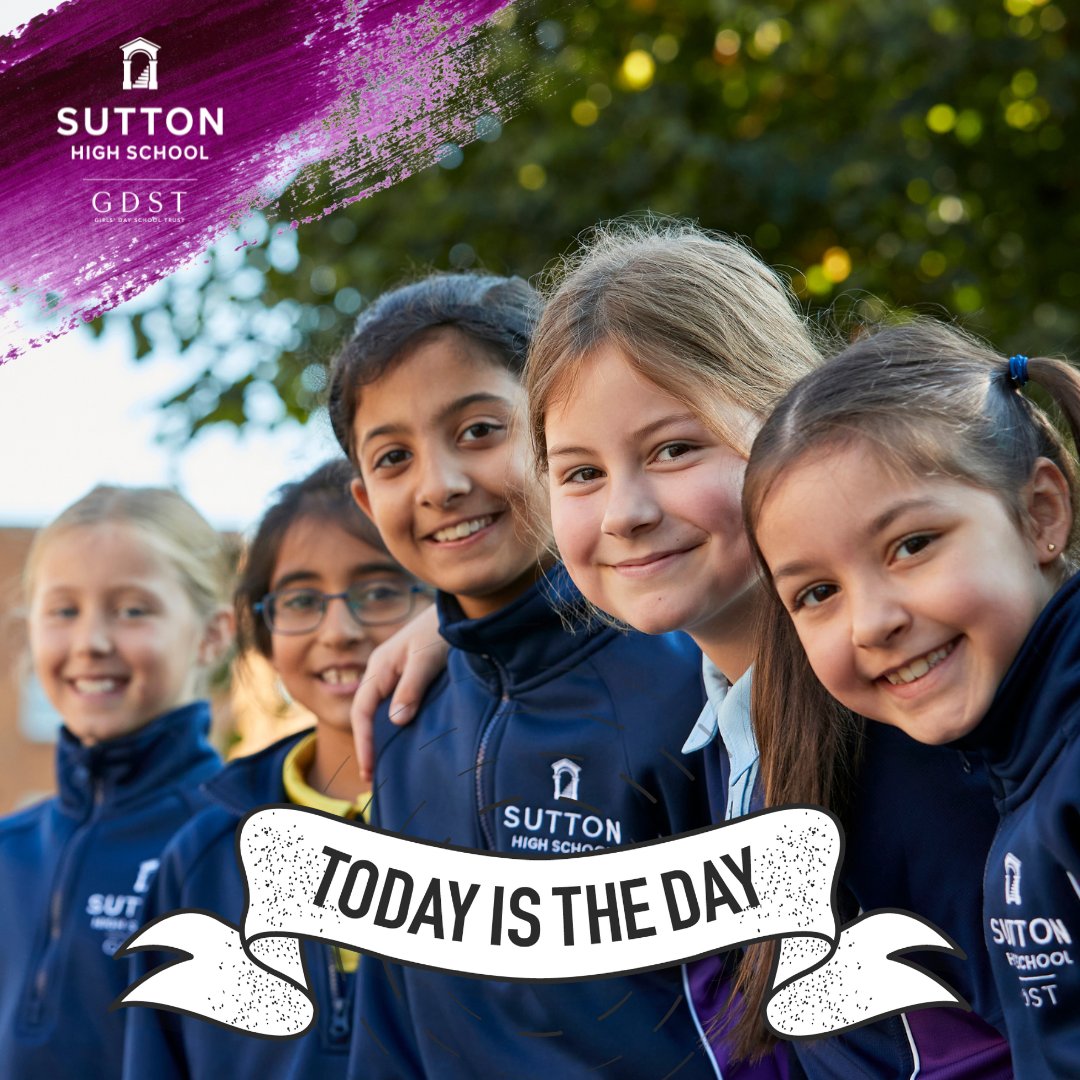 Today is the day! We can't wait to see you all later at our Whole School Open Evening 💜✨

#Sutton #SuttonHigh #OpenEvening