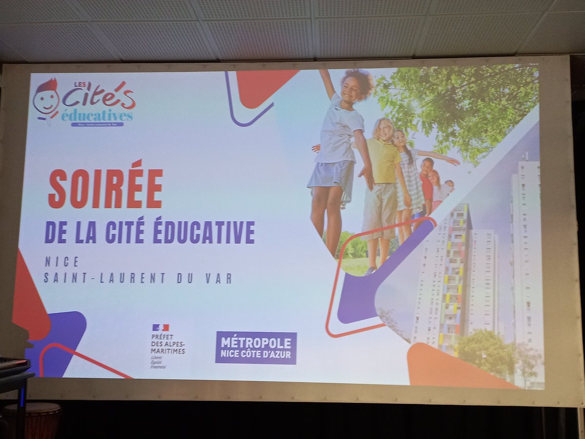 La semaine dernière, soirée de la Cité Éducative Nice/Saint-Laurent-du-Var avec Patricia Valma, sous-préfète chargée de mission Politique de la ville et Politiques sociales, des institutions, des membres de la communauté éducative, des partenaires associatifs et des habitants.