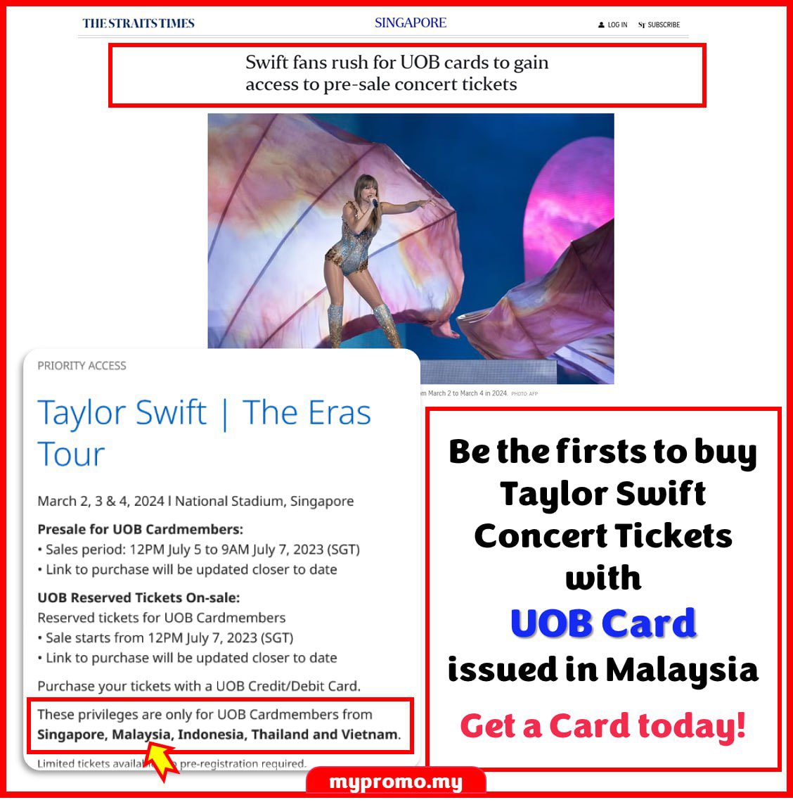 UOB Taylor Swift The Eras Tour in Singapore mypromo.my