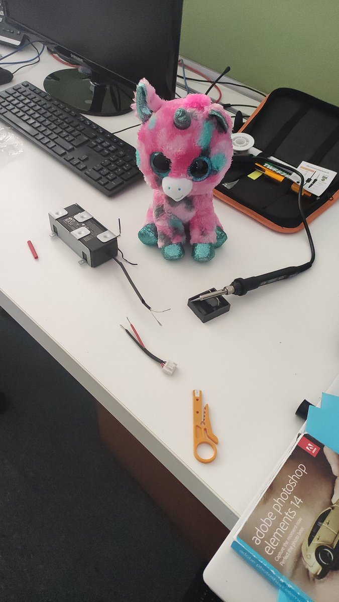 NetUnicorn's tweet photo. One of our edgerouter pro's came to a blown power supply so we let Mummy unicorn fix the problem. Dab hand with the soldiering iron. https://t.co/FBj3OLfocf