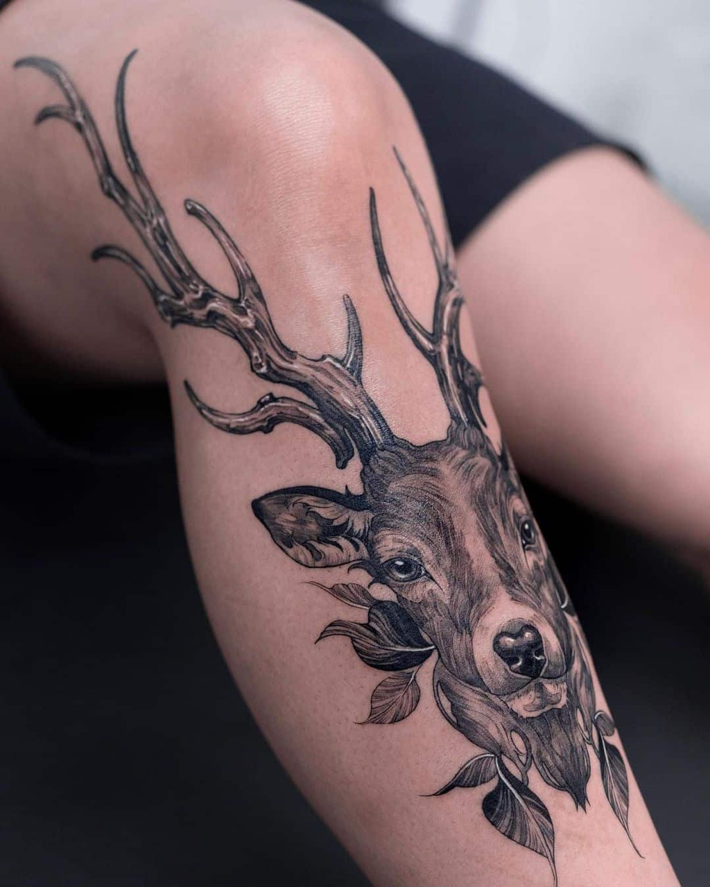 Geometric Deer Tattoo Design – Tattoos Wizard Designs