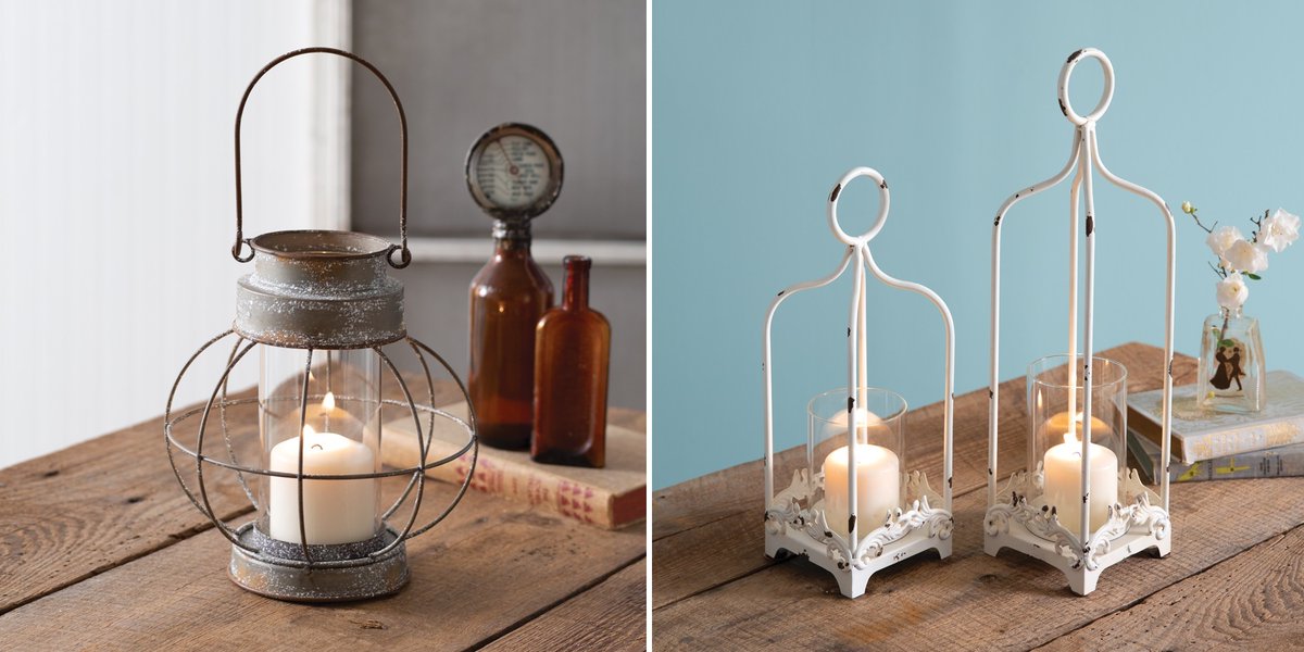 New: Appalachian Mountain Railroad Lantern & Cordelia Candle Lanterns: relaxedcottageliving.com/Cottage-Lighti… #rusticdecor #frenchcountry #cottagestyle