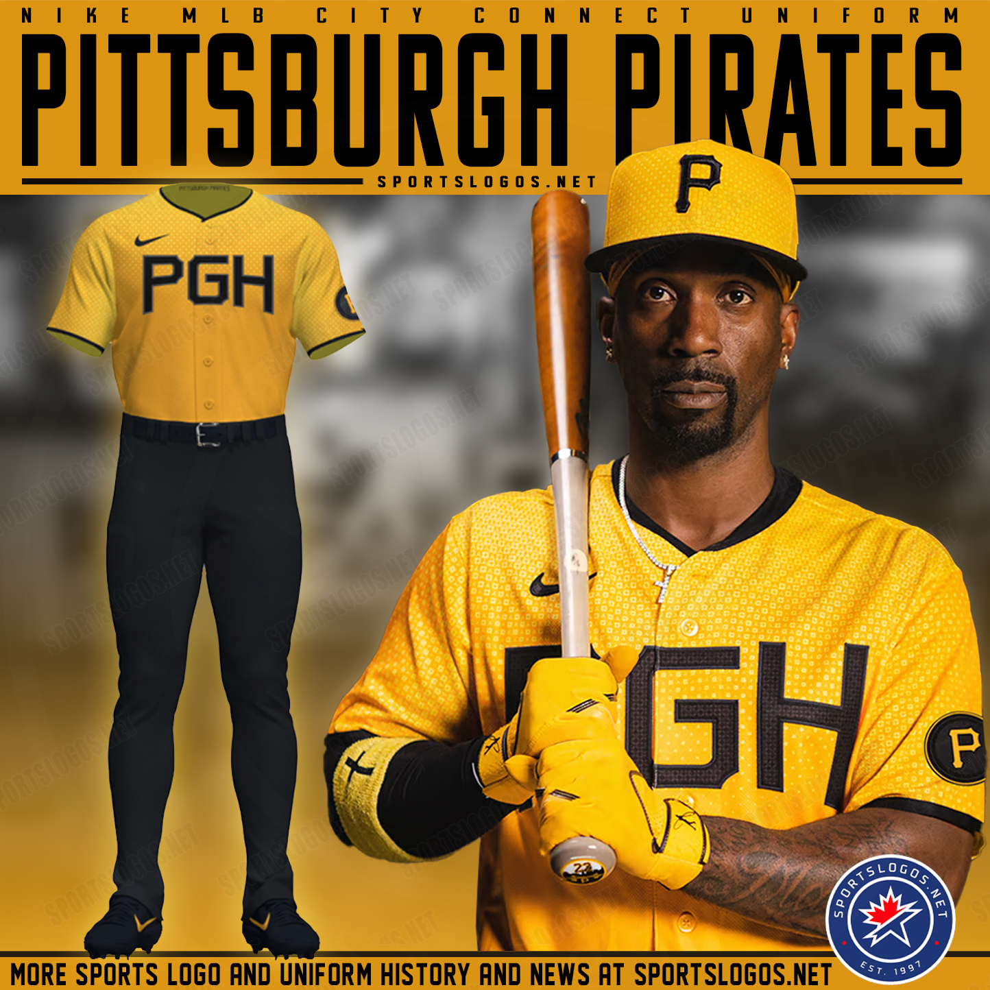 Pittsburgh Pirates Unveil New City Connect Uniform: Bleeding Black