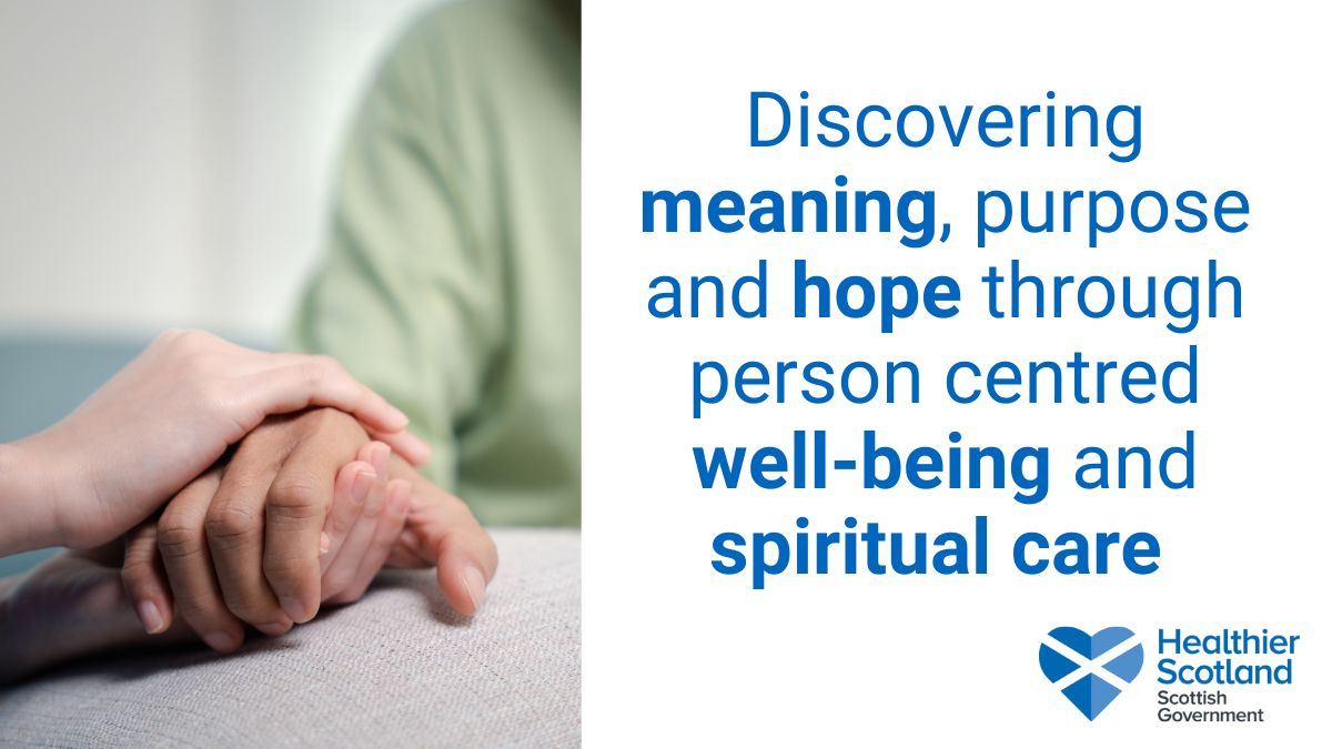 An updated national framework to build on the provision of spiritual care across our health and social care sector has been published. 

This will expand on the excellent provision of spiritual care already delivered.

ow.ly/28nO50OUUxN