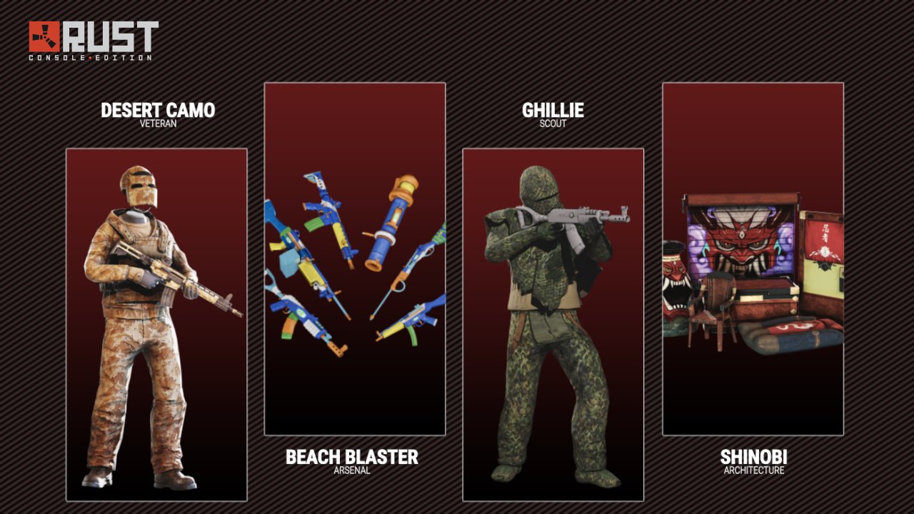 Rust Console Edition on Twitter "Some of your favourite skins are