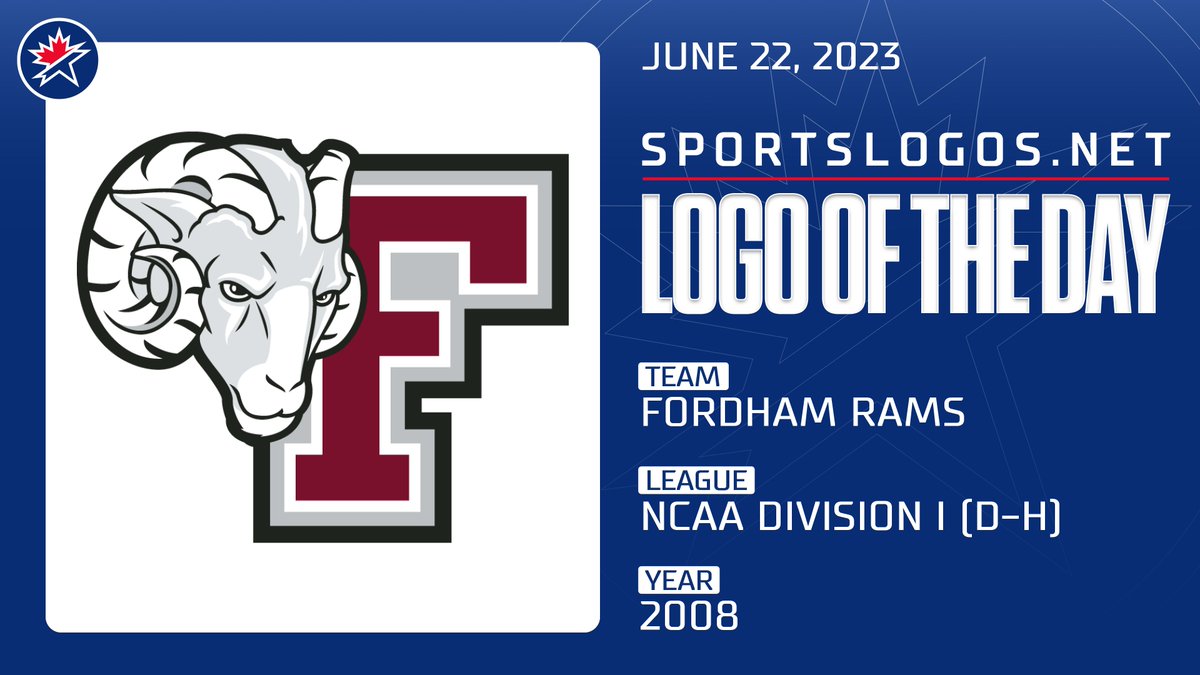 #LogoOfTheDay - June 22, 2023:

Fordham Rams Primary (NCAA Division I (d-h)) circa 2008

 See it on the site here: sportslogos.net/logos/view/680…