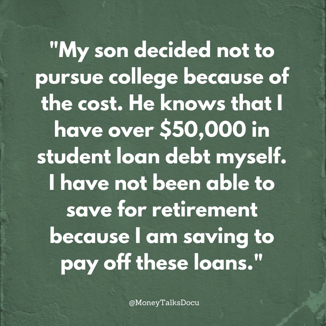 Has your student loan debt affected how your kids think about college? Share your story here or in our documentary's new student loan survey at s.surveyplanet.com/83hnymhy

#cancelstudentloans #cancelstudentdebt #college #collegegrad #classof2023 #graduation