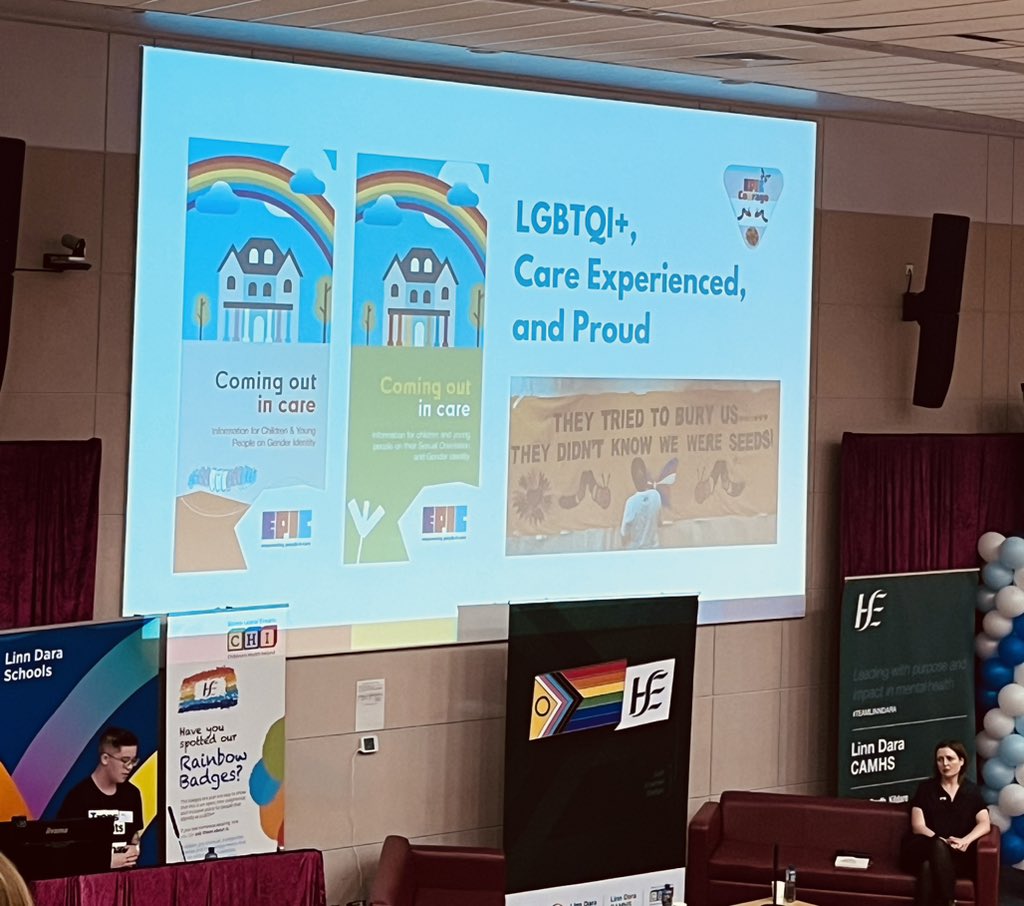 Hearing from Kai about EPIC youth council, care experiences through @epicireland and the information leaflets developed for children & young people on gender identity & sexual orientation. Learn more from @epicireland and @Belong_To and watch youtu.be/MFrrhWWMZFM