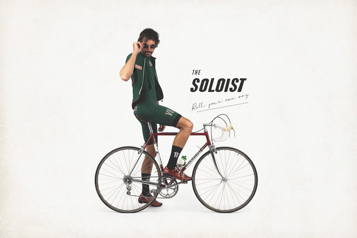 The Soloist is made for the doers, the cavalier, the daring, who take off up the road on their solo breakaways because they can. Moments of extraordinary optimism that are the soul of cycle racing and sometimes,  sometimes, they pay off.

Designed in collab with <a href="/modcyclingphoto/">Scott Mitchell</a>