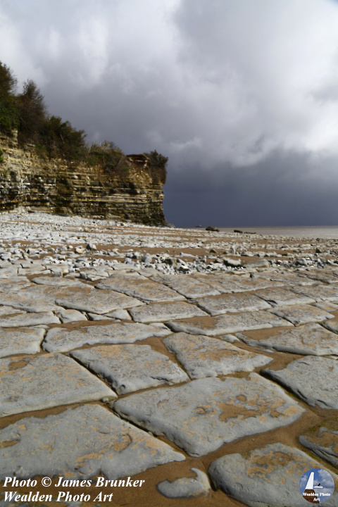 One for the #geologists, limestone pavement at Lavernock Point, South #Wales, available as #prints and on #gifts here FREE SHIPPING in UK:  lens2print.co.uk/imageview.asp?… #AYearForArt #BuyIntoArt #Glamorgan #landscape #coastal #cliffs #HeritageCoast #SouthWales #geology #rocks #coast