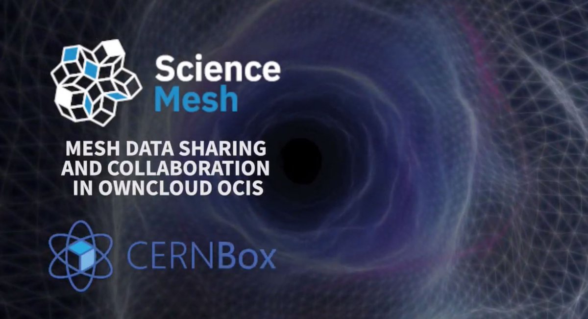 📌#CS3MESH4EOSC live @EGI_eInfra #EGI2023

👀Watch the #ScienceMesh Elizaveta Ragozina & Giuseppe Lo Presti @CERN use case to learn how CERNbox allows you to share files and collaborate on your documents remotely with your colleagues: youtu.be/sXuMailUE9Y