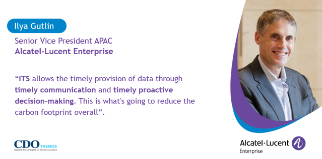 DupuyFranck's tweet image. In a recent interview with @CDOTrends, Ilya Gutlin, Senior Vice President APAC, @ALUEnterprise discussed the resilience, convenience and efficiency of using #IntelligentTransportationSystem. #WhereEverythingConnects #SmartTransportation bit.ly/3JqTXB4