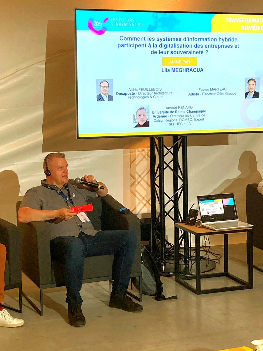 Arnaud Renard, Directeur du Centre de Calcul Régional <a href="/HPCromeo/">ROMEOhpc</a> , Expert R&amp;T HPC et IA intervient au <a href="/360GrandEst/">360 Grand Est</a> 

👉 "Comment les systèmes d'information hybrides participent à la digitalisation des entreprises et de leur souveraineté?" 📱💻