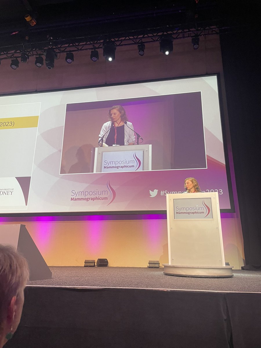 SympMamm's tweet photo. Prof Nehmat Houssami gives her perspective on balancing risks and harms, reflecting on clinical outcomes but also taking care to reflect on psychological impacts to patients too. We are grateful to Prof Houssami for  delivering this fantastic keynote lecture. 

#Sympmamm2023 https://t.co/QpldJjRXU1