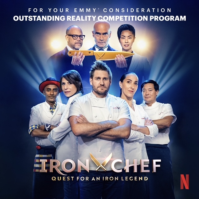 Thank you for the support, I am honored and stoked that Iron Chef: Quest for an Iron Legend is up for an Emmy!