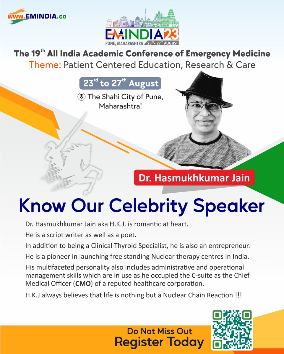EMIndia2024's tweet photo. Get inspired by our pioneer speaker in many fields - Dr. Hasmukhkumar Jain

Don't miss this opportunity to learn, connect, and be motivated by these influential personalities. 

Register now 
Scan the QR code on the poster

For more details:
https://t.co/fen7fMjiYb https://t.co/f9ytj8jDk2