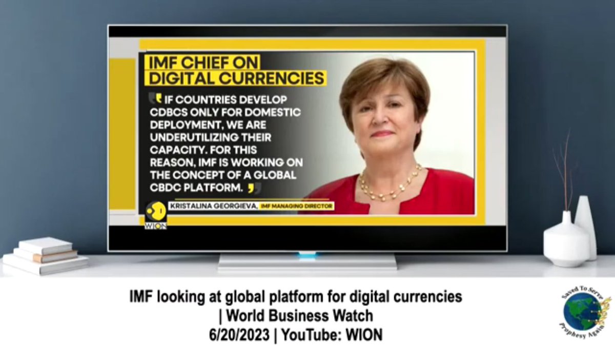 #IMF #Chief sees worldwide $CBDC #digitalcryptocurrency ahead of #SundayLaw #MarkoftheBeast

youtube.com/watch?v=vTMO46…